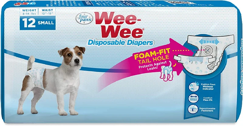 - Degradable pet feces bagWee-Wee Disposable Dog Diapers Small, 12 pack