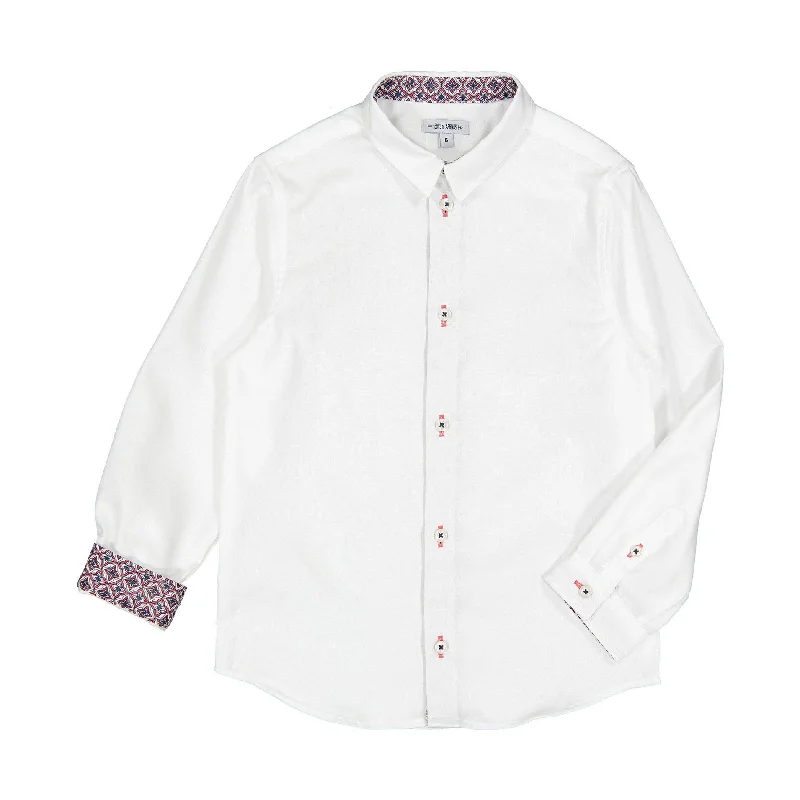 - Cat stress soothing sprayBoys and Arrows White With Red Design Collar Shirt