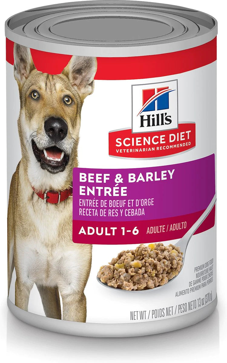 - Pet tear stain cleaning wipesHill's Science Diet Adult Beef & Barley Entree