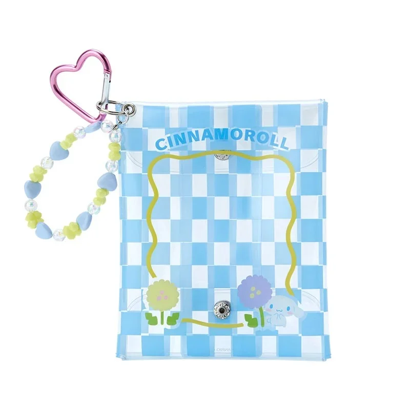 - Air box TSA certified check-inCinnamoroll Clear Snap Mini Pouch (Pastel Check Series)