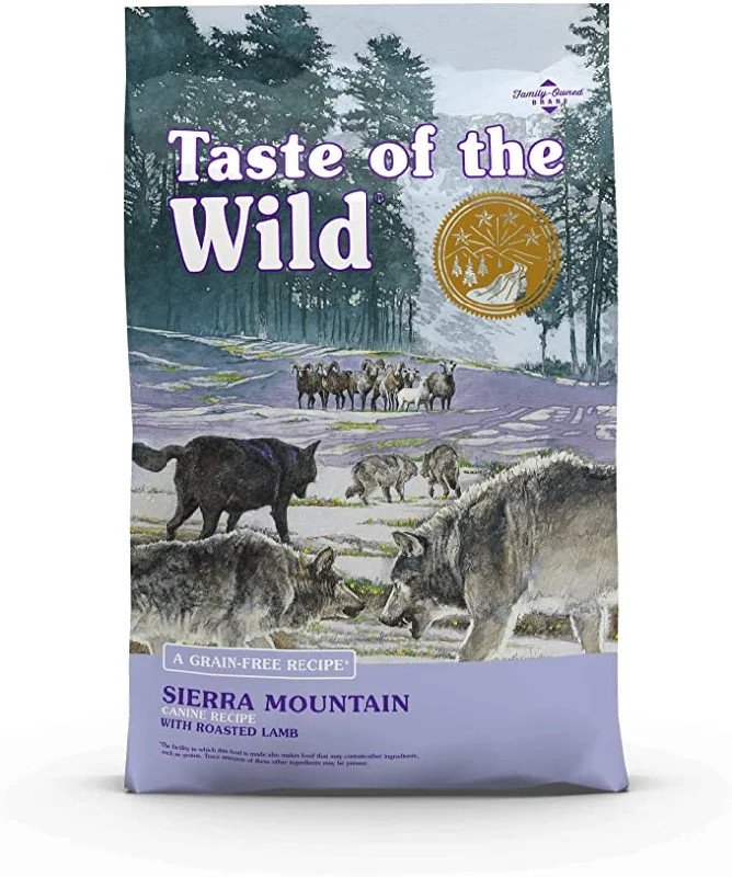 - Pet tear stain cleaning wipesTaste of the Wild Sierra Mountain Grain Free