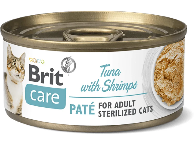 - Pet stroller can be taken on the planeBrit Care Cat Sterilized. Tuna Paté with Shrimps  70g