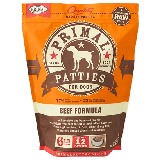 - Pet vitamin complex nutrition tabletsPrimal Frozen Patties Raw Dog Food