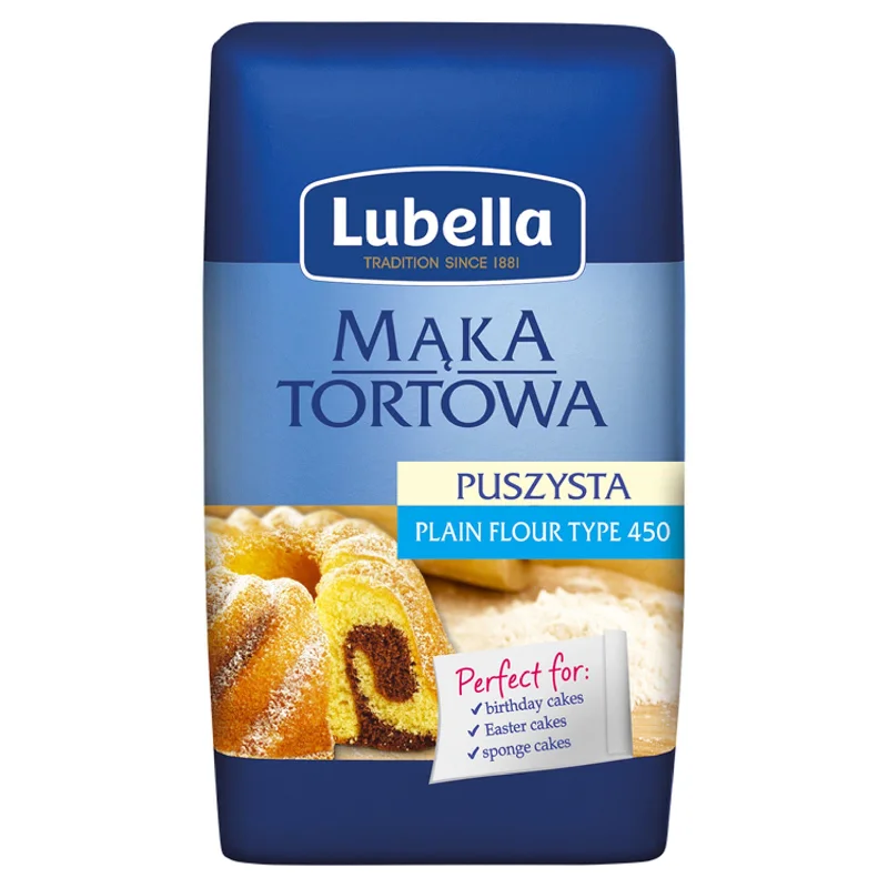 - Air box TSA certified check-inLubella Puszysta Tortowa Baking Flour 1kg