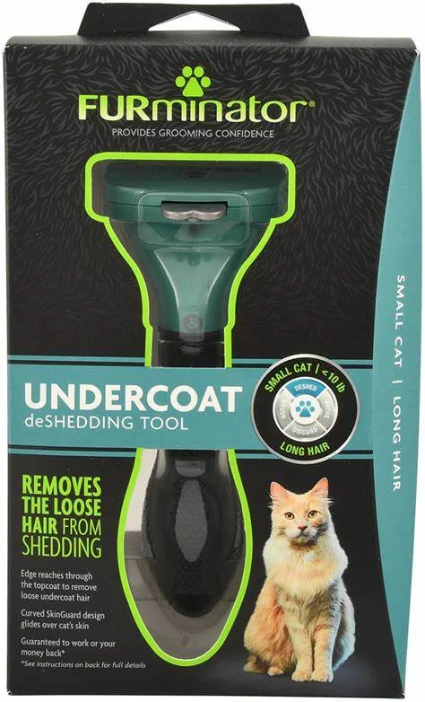 - Smart cat litter box with automatic cleaningFurminator Undercoat Deshedding Tool Cat