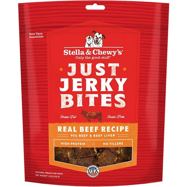 - Pet tear stain cleaning wipesStella & Chewy Just Jerky Bites Beef Recipe