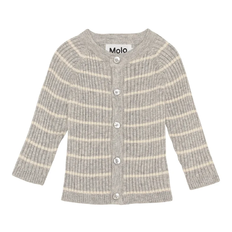 - Custom pet birthday cakeMolo Grey Stripe Bendix Cardigan