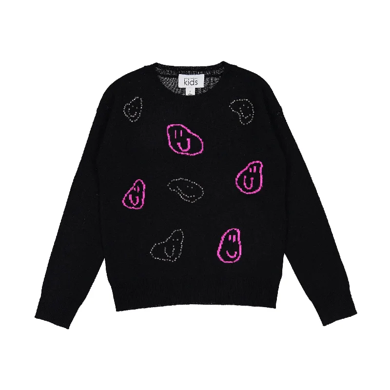 - Parrot climbing and standing wooden frameAutumn Cashmere Black/Barbie Smiley Jacquard With Heat Studs Sweater