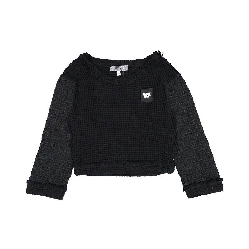 - Parrot climbing and standing wooden frameVenera Arapu Black Finged Waffle Sweater