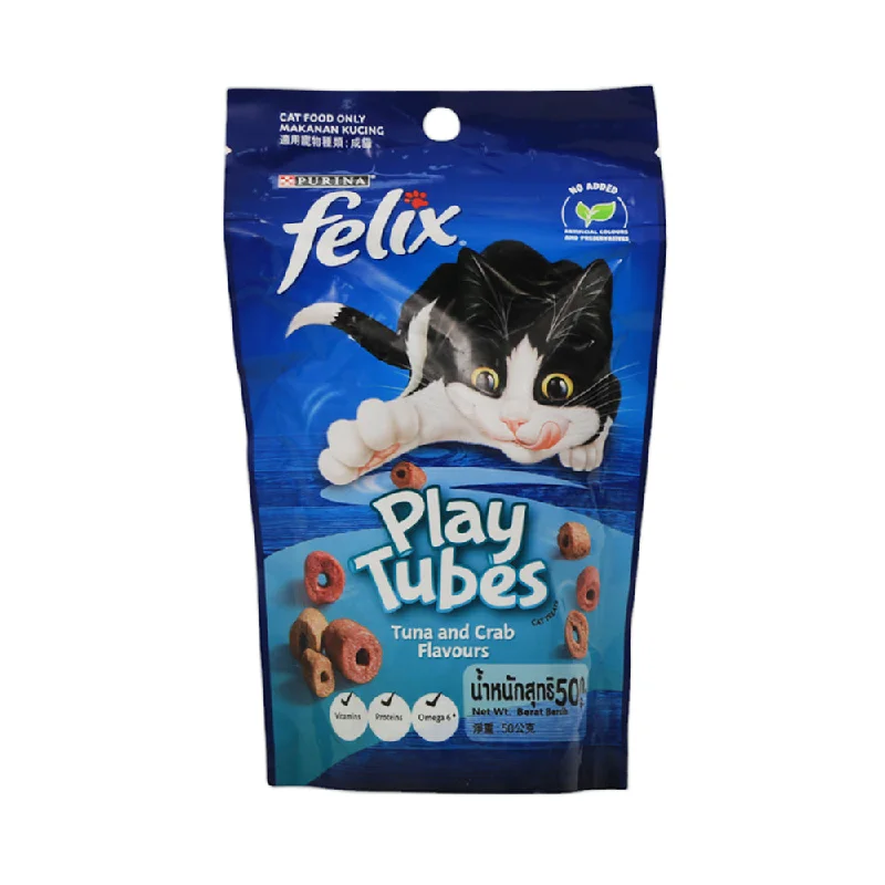    - Grain-free cat food recommendations  PURINA FELIX CAT FOOD PLAY TUBES TUNA & CRAB 60G