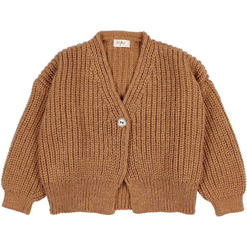 - Car dog seat beltBuho Toffee Soft Knit Cardigan