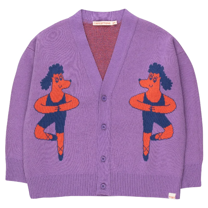 - Elderly dog ​​joint care mattressTiny Cottons Violet Tiny Dancer Cardigan