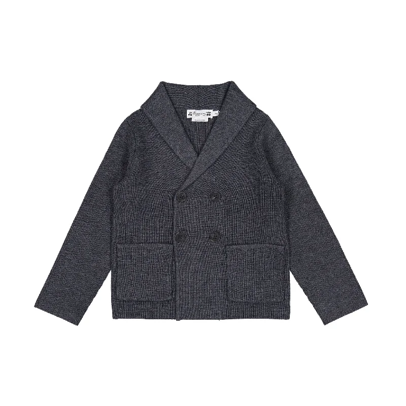 - Air box TSA certified check-inBonpoint Grey Double Breasted Knit Tilan Cardigan