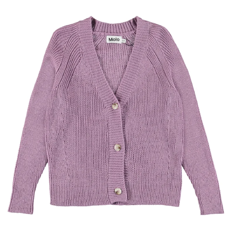 - Organic cotton dog bibsMolo Purple Orchid Gilda Cardigan