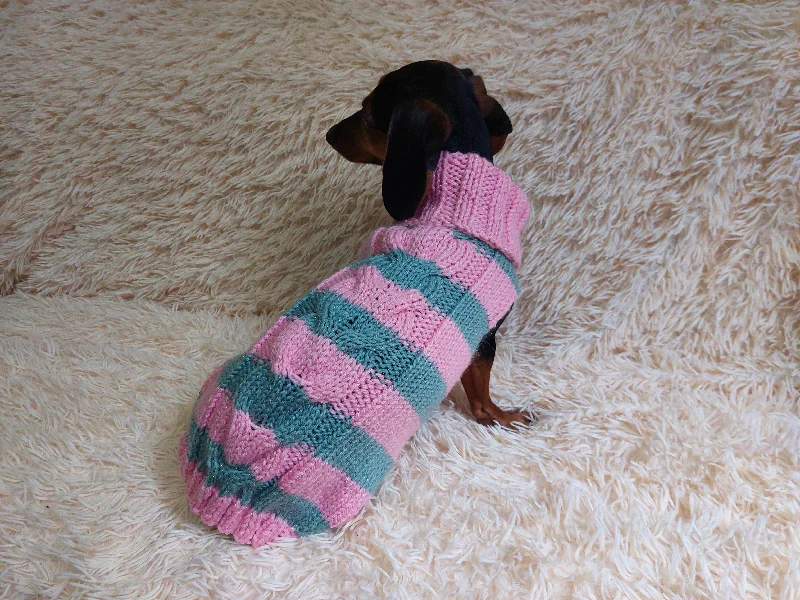 Pet sun protection clothesWarm Pet Clothes Small Dog Sweater, Dachshund Jumper