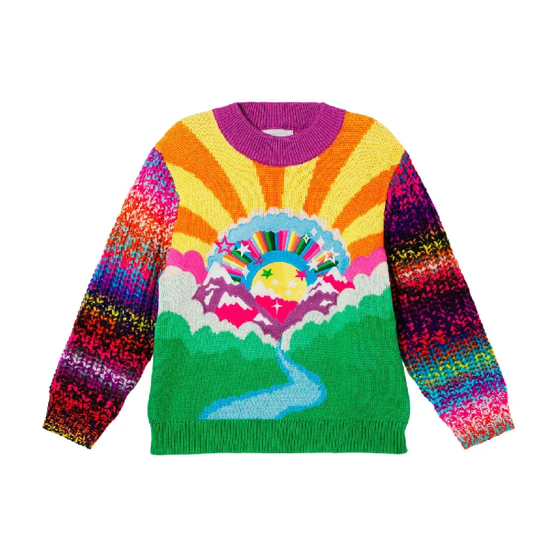 - Dog disposable foam shower gelStella McCartney Spaced Dye Sweater With Rainbow Embroidered Patch