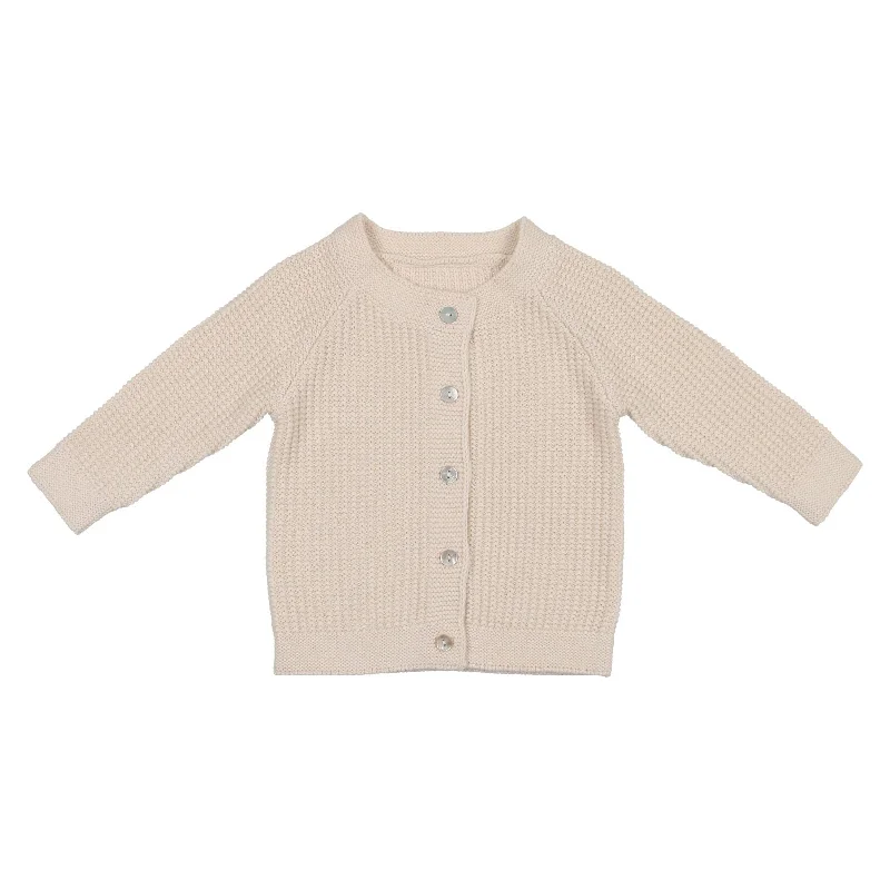 - Cat anti-jump window safety netCoco Blanc Antique White Baby Knit Cardigan