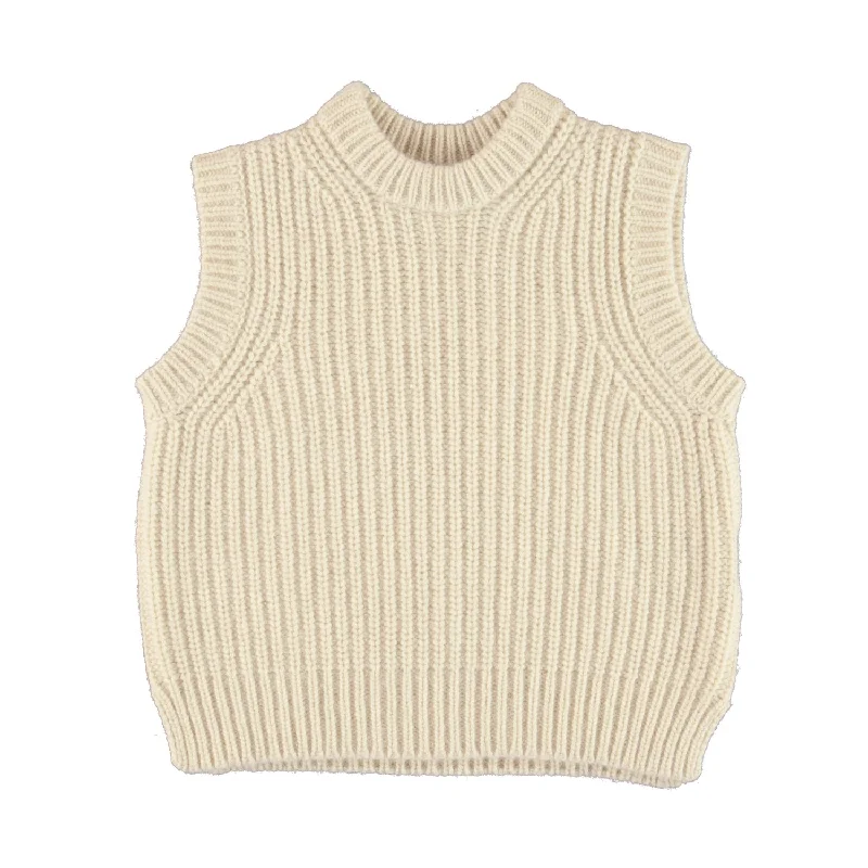 ---Molo Pearled Ivory Gilberte Vest