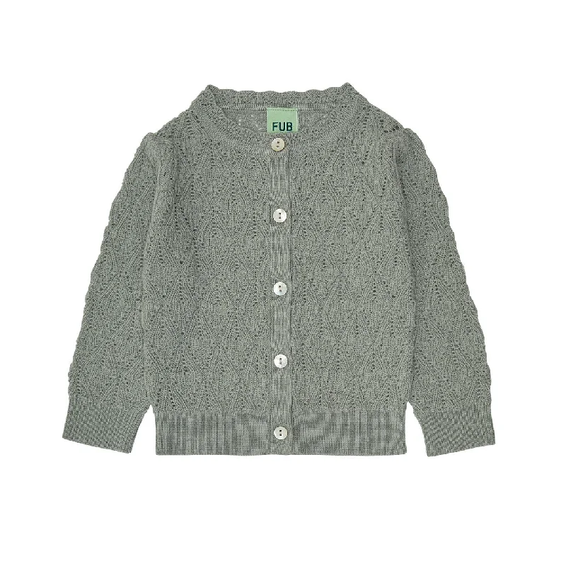 - Pet monitor with cameraFUB Baby Pointelle Cardigan - Pale Sage