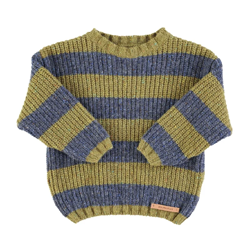 - Elderly dog ​​joint care mattressPiupiuchick Olive Green Stripe Knit Sweater