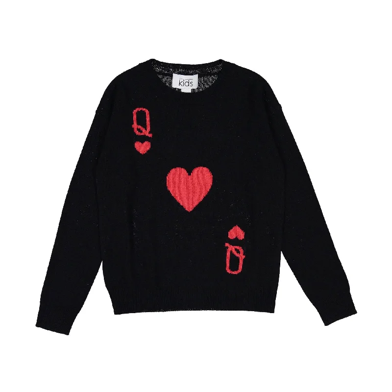 - Deodorizing cat litter tofu litterAutumn Cashmere Black/Tart Queen Of Hearts Jacquard Sweater