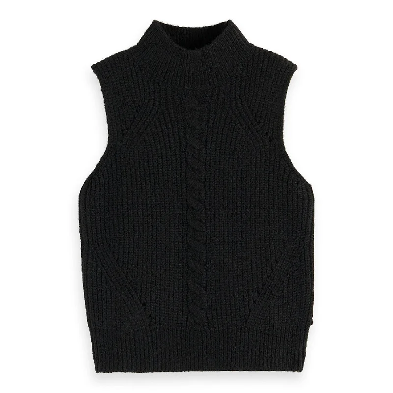 - Pet vitamin complex nutrition tabletsScotch Shrunk Black Sleeveless Knit Vest