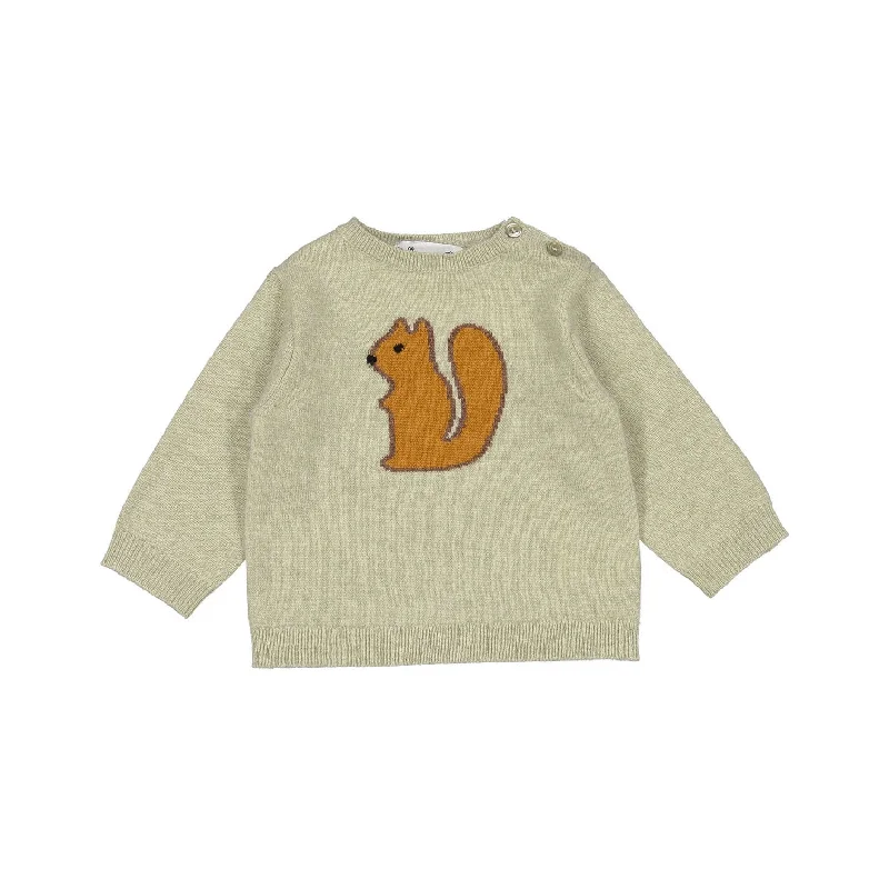 - Pet stroller can be taken on the planeBonpoint Lichen Squirrel Baby Almire Pullover