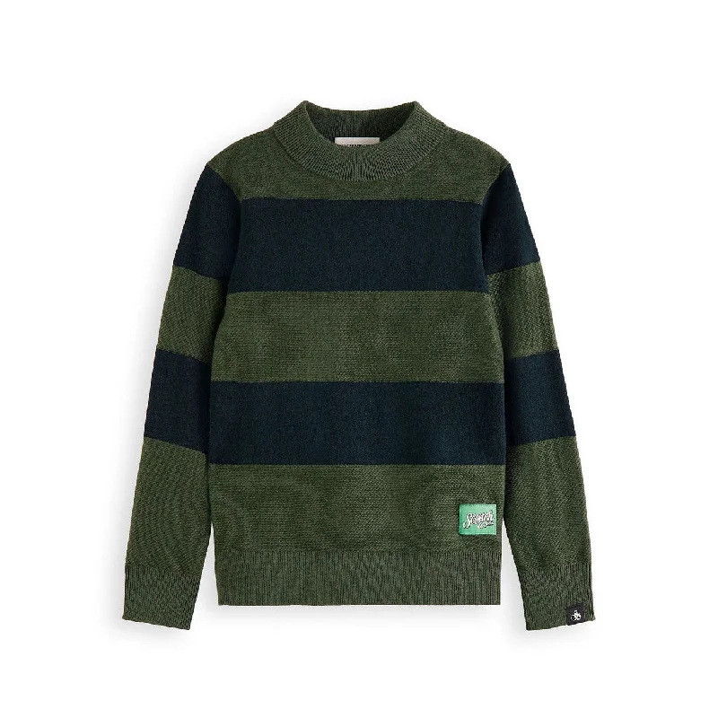 - Solid wood cat climbing frame customizedScotch Shrunk Green/Navy Structured Sweater