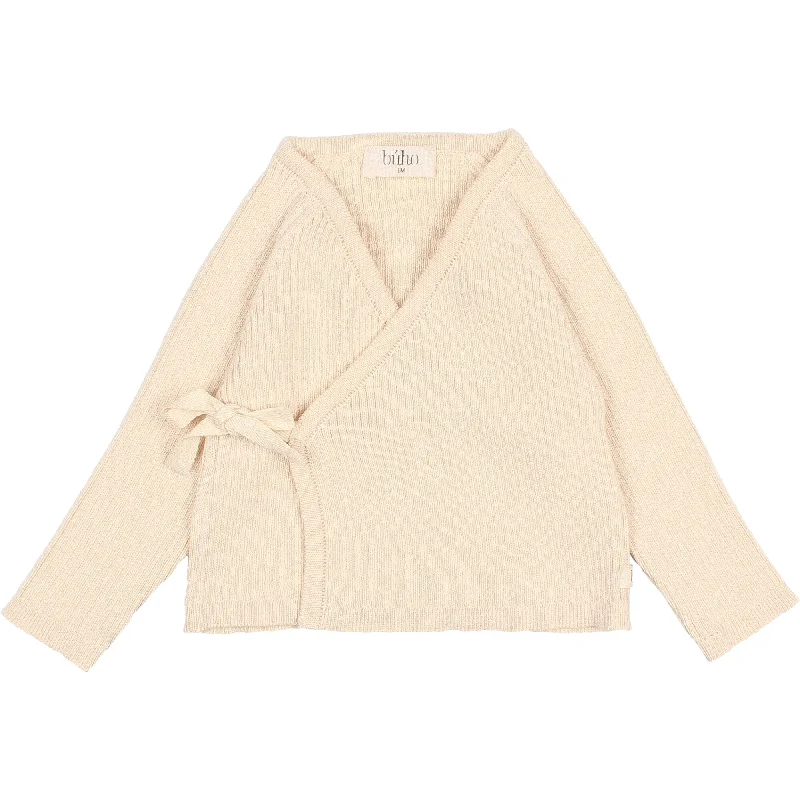  -Non-contact cat thermometerBuho Ecru NB Crossed Cardigan