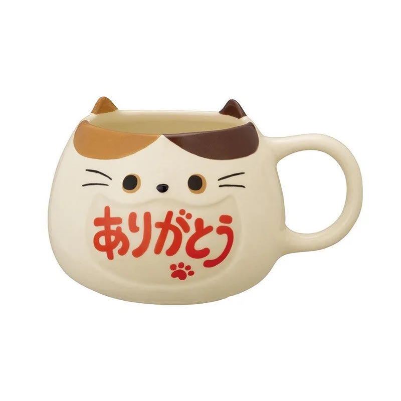    - Outdoor cat food  Calico Cat Thank You Mug