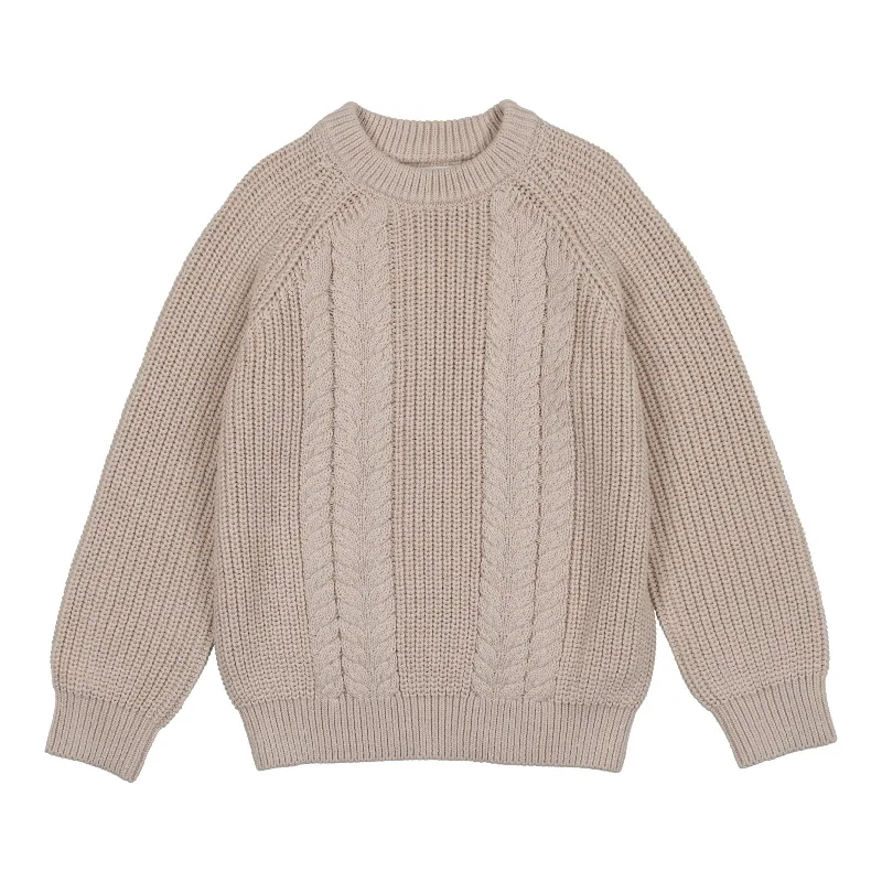 - ​​Christmas pet Christmas clothingCoco Blanc Cream Boys Cable Knit Sweater