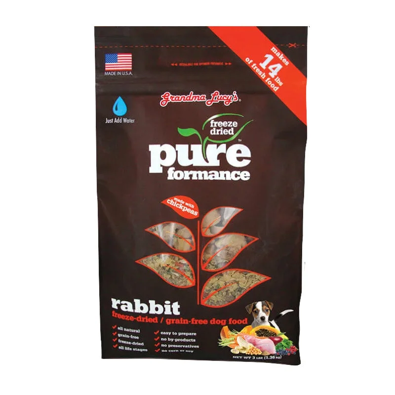 - Pet vitamin complex nutrition tabletsGrandma Lucy's Pureformance Rabbit Freeze Dried Food