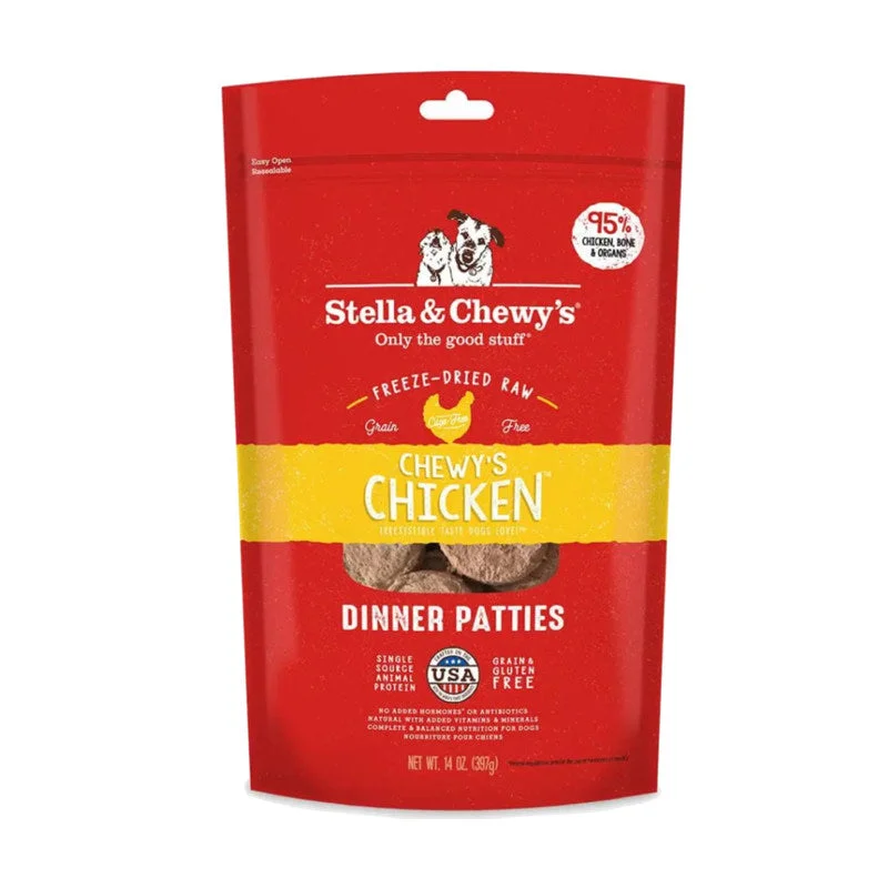 - Teething and chewing toys for puppiesStella & Chewy's Chicken Freeze Dried Raw Dinner Patties