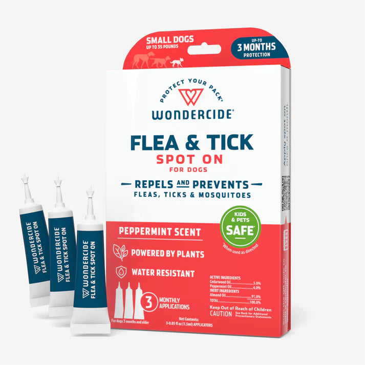 - Car dog seat beltWondercide Flea & Tick Spot On for Dogs with Natural Essential Oils - 3 mon